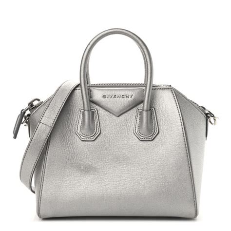 givenchy mini antigona silver